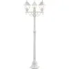 LALUMI Tuinlantaarn Nissi 3-lichts 200 Cm Wit
