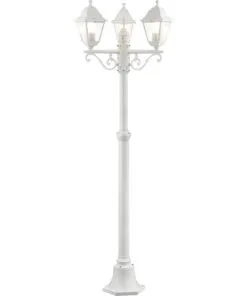 LALUMI Tuinlantaarn Nissi 3-lichts 200 Cm Wit