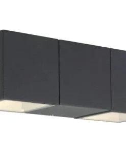 AEG LED Buitenlamp Daveen 2-lichts Antraciet