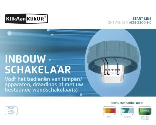KLIKAANKLIKUIT® Inbouwschakelaar ACM-2300-HC 5 KLIKAANKLIKUIT® Inbouwschakelaar ACM-2300-HC - Afbeelding 5