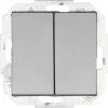 KOPP Athenis 55 Wissel/wisselschakelaar Staal