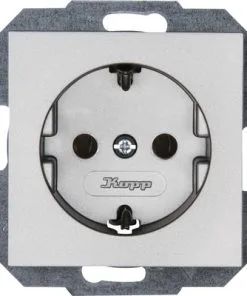 KOPP Athenis 55 Wandcontactdoos RA Staal