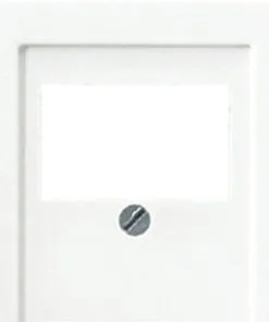 JUNG A500 Afdekplaat Voor USB/Luidspreker Contactdozen Alpine Wit A 569 PLT WW