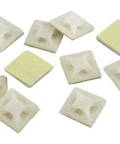 Zelfklevende Sokkel Wit 19x19 Mm, 10 Stuks