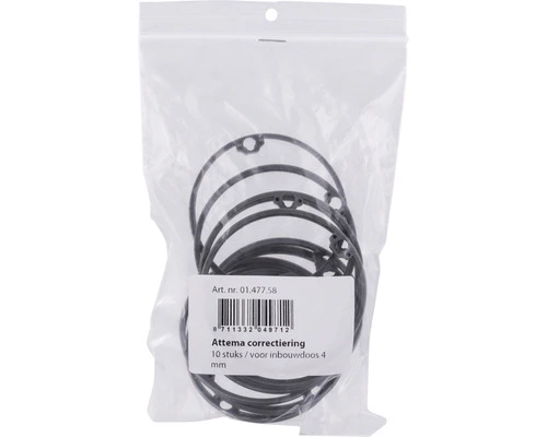 ATTEMA Correctiering 4 Mm Voor Inbouwdoos U40/U50, 10 Stuks 4 ATTEMA Correctiering 4 Mm Voor Inbouwdoos U40/U50, 10 Stuks - Afbeelding 4