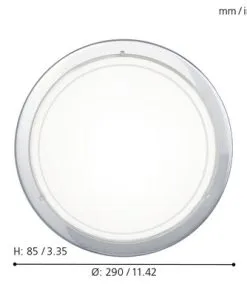 EGLO Plafonniere Planet Ø 29 Cm Wit-chroom -Binnenverlichting Verkoopwinkel DV 8 5103465 07 4c DE 20210211054308