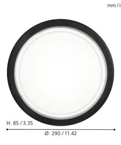 EGLO Plafonniere Planet Ø 29 Cm Wit-zwart -Binnenverlichting Verkoopwinkel DV 8 5103469 09 4c DE 20210211051751