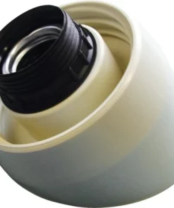 Schroefrand E27/60W Schuin Wit