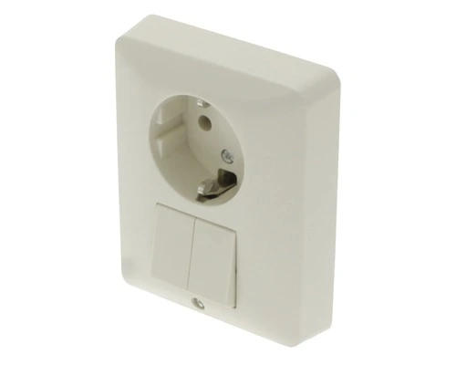 PEHA Standard Inbouw Basiselement Combinatie Wandcontactdoos (wcd) RA 1-voudig + Serieschakelaar Zuiverwit 1 PEHA Standard Inbouw Basiselement Combinatie Wandcontactdoos (wcd) RA 1-voudig + Serieschakelaar Zuiverwit