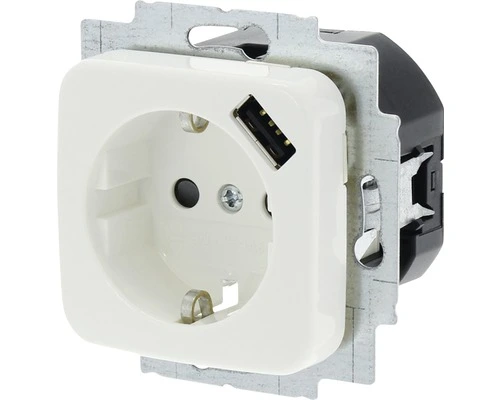 Busch-Jaeger BUSCH JAEGER Reflex Inbouw Contactdoos Met USB Polar Wit 2 Busch-Jaeger BUSCH JAEGER Reflex Inbouw Contactdoos Met USB Polar Wit - Afbeelding 2