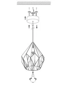 EGLO Hanglamp Carlton-1 Ø 31 Cm Zwart-koper -Binnenverlichting Verkoopwinkel DV 8 5655036 14 4c DE 20210211051751