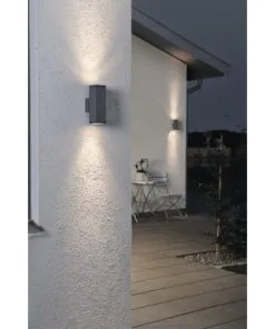 KONSTSMIDE Buitenlamp Monza Rechthoek Dubbel Antraciet -Binnenverlichting Verkoopwinkel DV 8 5718384 06 4c CH 20220530134755