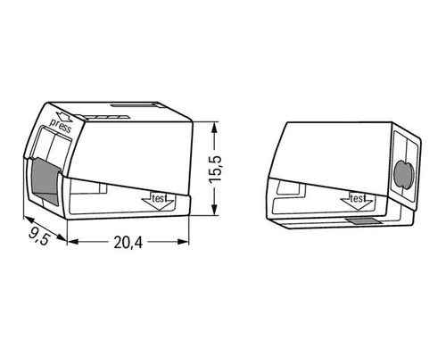 WAGO Lichtaansluitklem 224-112, 100 Stuks 4 WAGO Lichtaansluitklem 224-112, 100 Stuks - Afbeelding 4