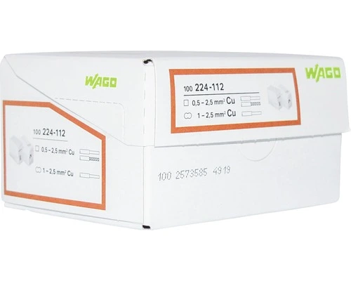 WAGO Lichtaansluitklem 224-112, 100 Stuks 5 WAGO Lichtaansluitklem 224-112, 100 Stuks - Afbeelding 5