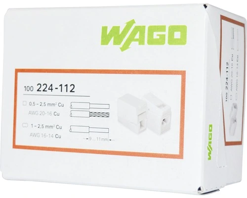 WAGO Lichtaansluitklem 224-112, 100 Stuks 8 WAGO Lichtaansluitklem 224-112, 100 Stuks - Afbeelding 8