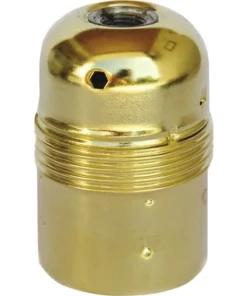 Lampfitting E27 Metaal Messing (kort Schroefdraad)