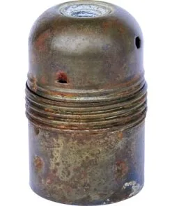 Lampfitting E27 Metaal Vintage Bruin (kort Schroefdraad)