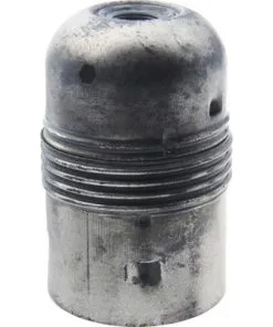 Lampfitting E27 Metaal Vintage Zilver (kort Schroefdraad)