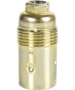 Lampfitting E14 Metaal Messing (kort Schroefdraad)