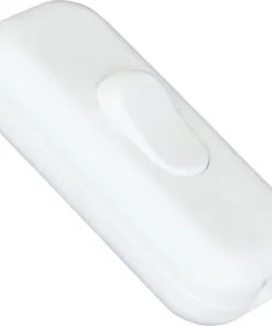 Snoerschakelaar Kunststof Wit