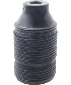 Lampfitting E27 Metaal Vintage Zwart (lang Schroefdraad)