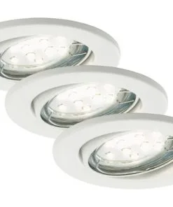 BRILONER LED Inbouwspot Set 7225 Ø 86 Mm Wit, 3 Stuks