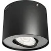 PHILIPS LED Opbouwspot Phase 1-lichts Zwart