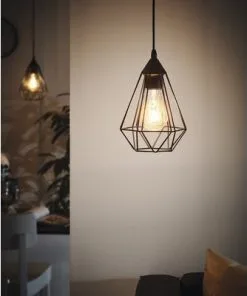 EGLO Hanglamp Tarbes Ø 17,5 Cm Zwart