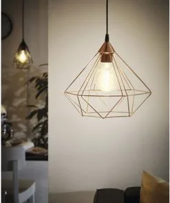 EGLO Hanglamp Tarbes Ø 32,5 Cm Koper
