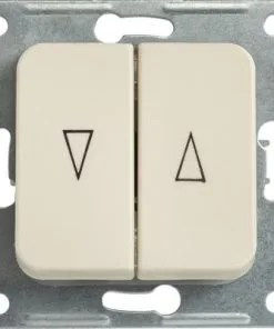 ROTH LANGE Basic Inbouw Jaloezieschakelaar Met Bedieningswipper Elektro Wit