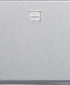 ROTH LANGE Plus Bedieningswipper Met Lens Voor Wissel, Kruis Of Impuls Schakelaar Zilver