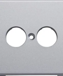 ROTH LANGE Plus Afdekplaat Luidspreker Contactdoos Zilver