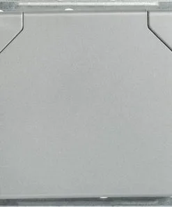 ROTH LANGE Plus Inbouw Wandcontactdoos (wcd) RA 1-voudig Met Klapdeksel Zilver