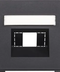 ROTH LANGE Primo Afdekplaat UAE/ISDN Zwartgrijs