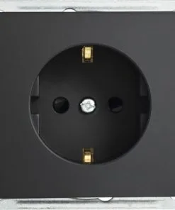 ROTH LANGE Primo Inbouw Wandcontactdoos (wcd) RA 1-voudig Met Verhoogde Aanrakingsbescherming Zwartgrijs