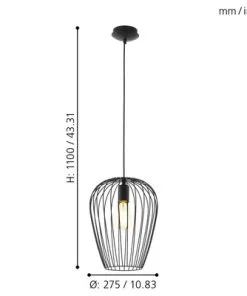EGLO Hanglamp Newtown Ø 25 Cm Zwart -Binnenverlichting Verkoopwinkel DV 8 5881562 05 4c DE 20210211054438
