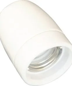 Lampfitting E27 Porselein Wit