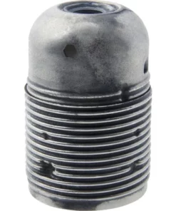 Lampfitting E27 Metaal Vintage Zilver (lang Schroefdraad)
