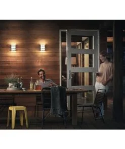 PHILIPS LED Buitenlamp Python Met Bewegingssensor RVS