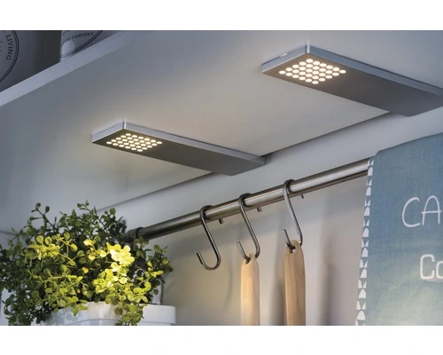 PAULMANN LED Onderbouwverlichting Pattern Chroom Mat, 3 Stuks 4 PAULMANN LED Onderbouwverlichting Pattern Chroom Mat, 3 Stuks - Afbeelding 4