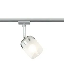 PAULMANN URail Spot Blossom Chroom Mat/helder Satijnglas (excl. Lichtbron)