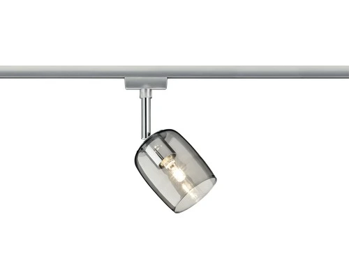 PAULMANN URail Spot Blossom Chroom Mat/rookglas (excl. Lichtbron) 2 PAULMANN URail Spot Blossom Chroom Mat/rookglas (excl. Lichtbron) - Afbeelding 2