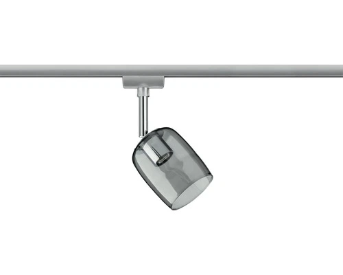 PAULMANN URail Spot Blossom Chroom Mat/rookglas (excl. Lichtbron) 3 PAULMANN URail Spot Blossom Chroom Mat/rookglas (excl. Lichtbron) - Afbeelding 3