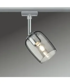 PAULMANN URail Spot Blossom Chroom Mat/rookglas (excl. Lichtbron)