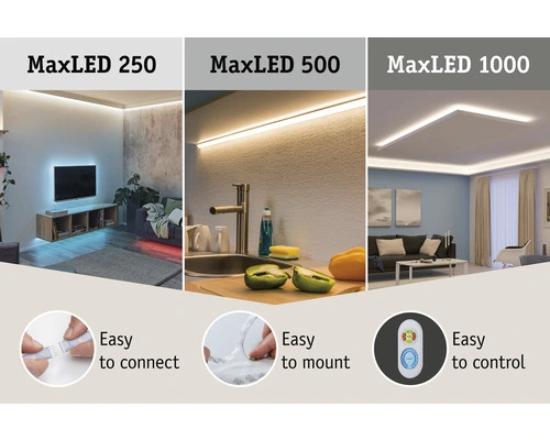PAULMANN MaxLED 250 LED-strip Basisset Instelbaar Wit 300 Cm Zilver Ongecoat 12 PAULMANN MaxLED 250 LED-strip Basisset Instelbaar Wit 300 Cm Zilver Ongecoat - Afbeelding 12