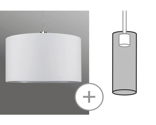 PAULMANN URail 2Easy Lampenkap Tessa Ø 45 Cm Wit 3 PAULMANN URail 2Easy Lampenkap Tessa Ø 45 Cm Wit - Afbeelding 3