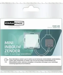 KLIKAANKLIKUIT® Mini Zender Inbouw AWMT-003 5 KLIKAANKLIKUIT® Mini Zender Inbouw AWMT-003 -Binnenverlichting Verkoopwinkel DV 8 6044804 02 4c NL 20170914185007