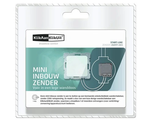 KLIKAANKLIKUIT® Mini Zender Inbouw AWMT-003 3 KLIKAANKLIKUIT® Mini Zender Inbouw AWMT-003 - Afbeelding 3