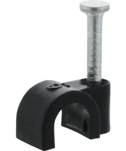 Kabelclip Rond 5 Mm Zwart, 20 Stuks