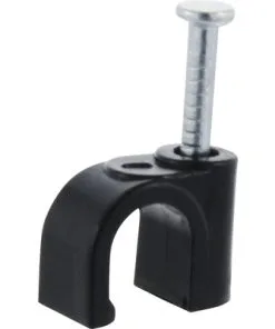 Kabelclip Rond 7 Mm Zwart, 20 Stuks